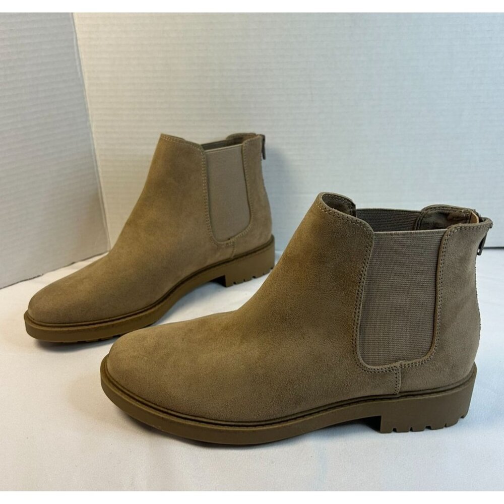 Kensie Sandor Chelsea Boot Women Size 9M Tan Suede Short Ankle Fashion Shoes